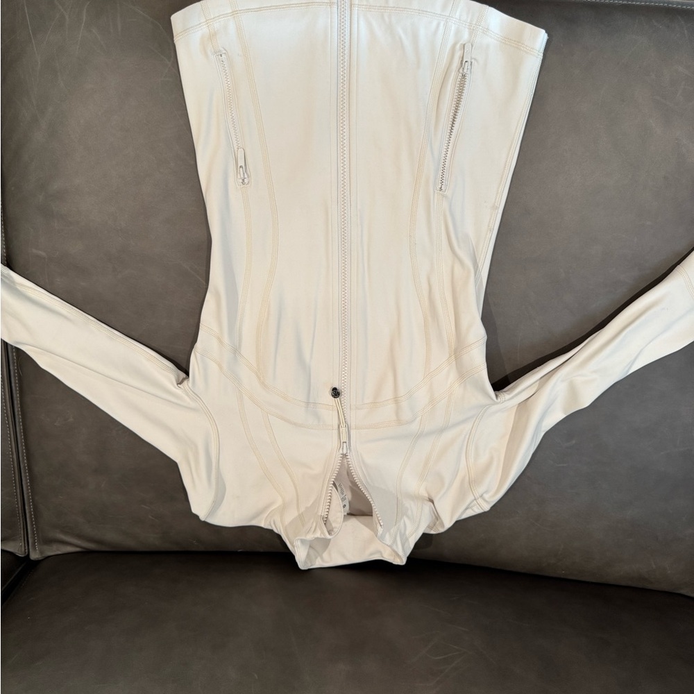 Lululemon Athletica Off-White Zip-Up Jacket